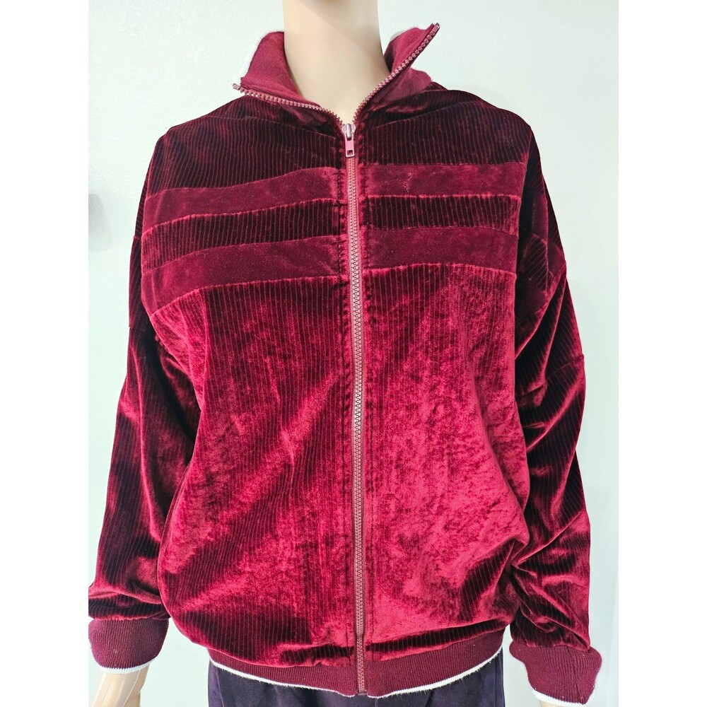 Christian Dior Monsieur Vintage Women's Burgundy Jacket Stand Collar M